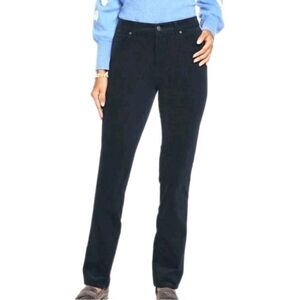 Talbots Corduroy Pants Sz 14P 36 X 27 Straight Leg High Rise Simply Flattering